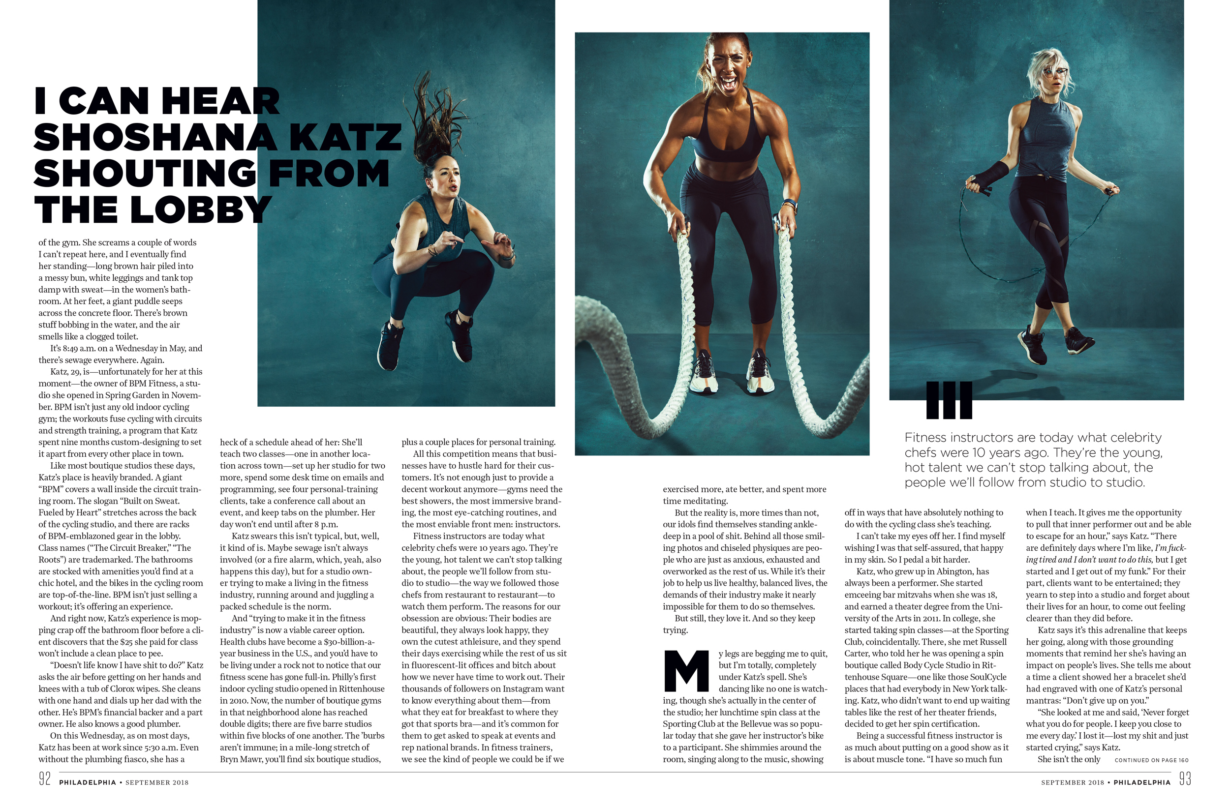 Philadelphia Magazine - September 2018 Fitness Photography Philadelphia Fitness