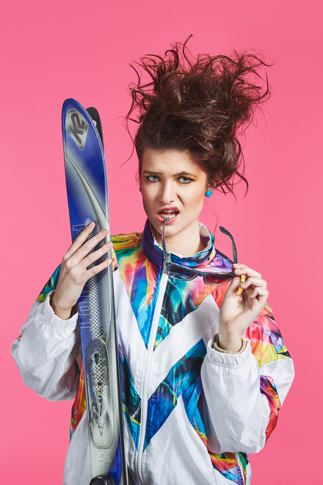 80s Portrait - Better Off Dead Female Skier