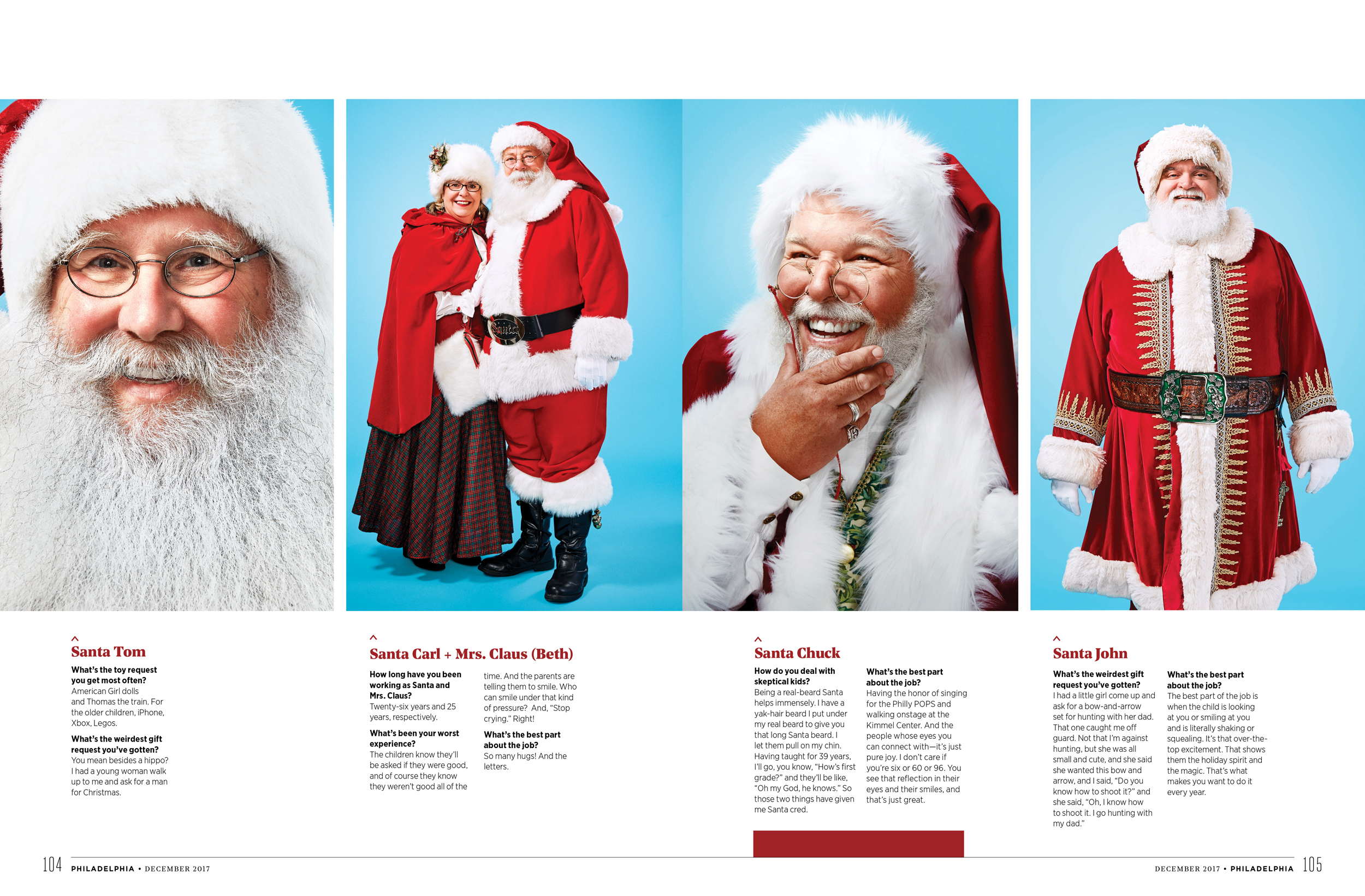 Philadelphia Magazine Editorial Santa Feature