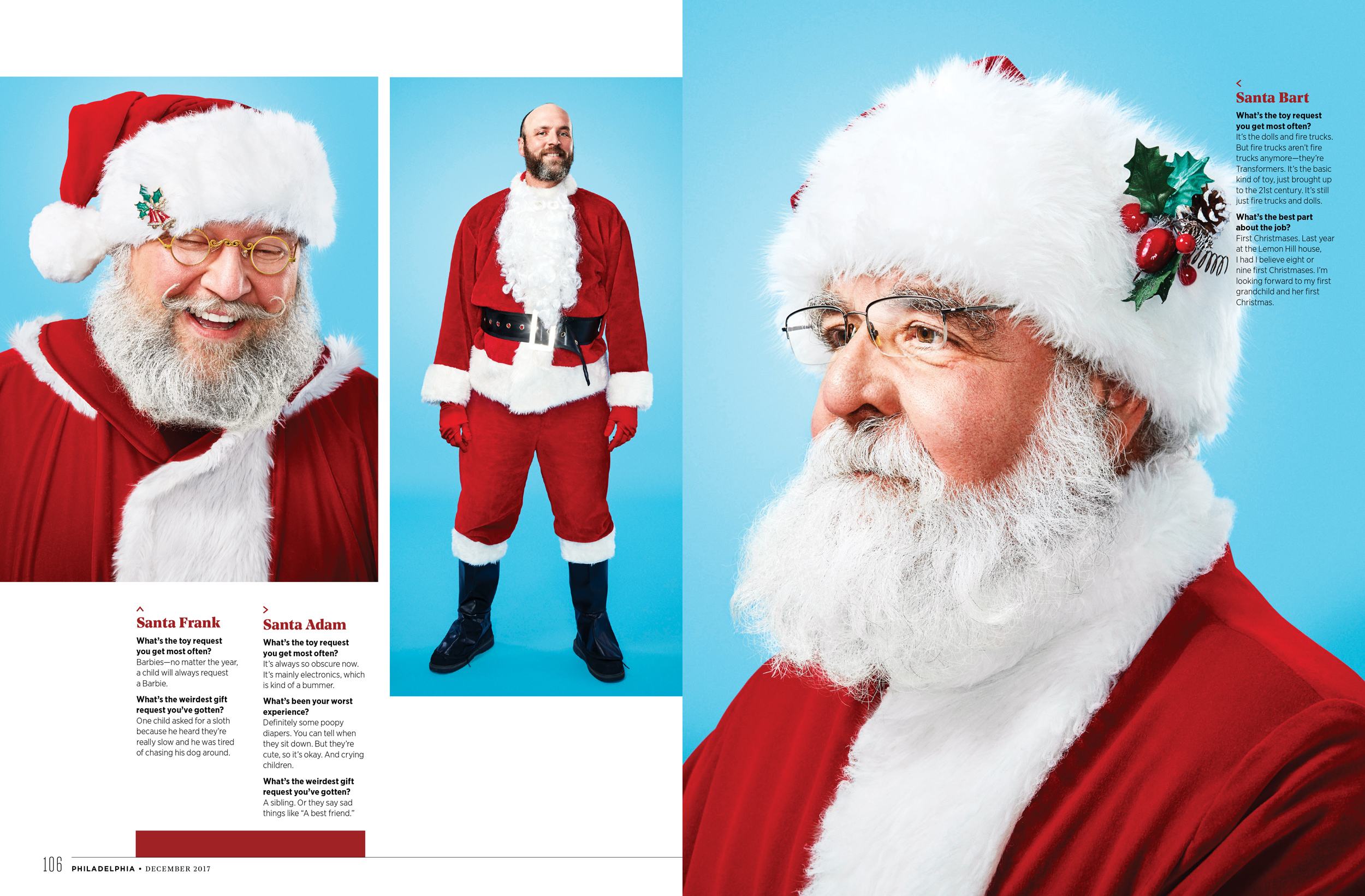 Philadelphia Magazine Editorial Santa Feature